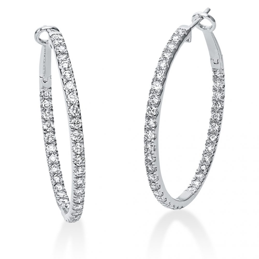 Whitegold Diamond Earrings