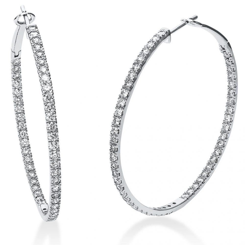 Whitegold Diamond Earrings