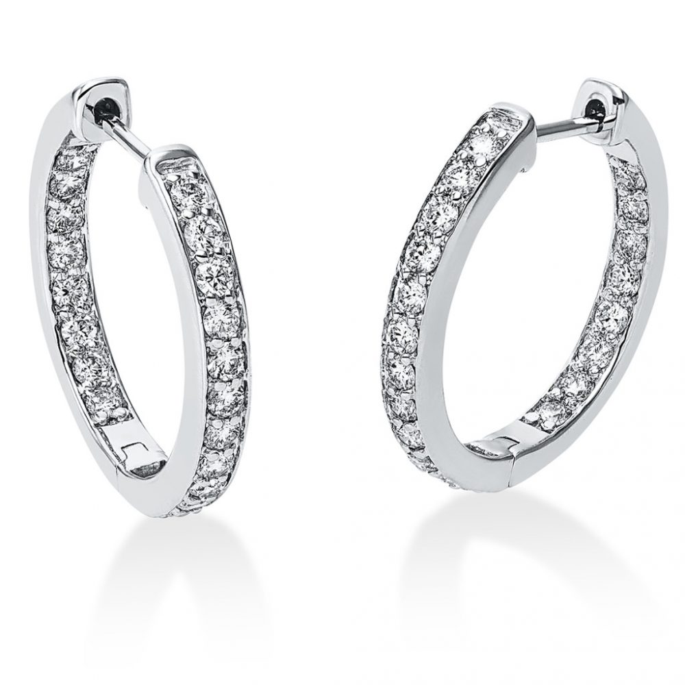 Whitegold Diamond Earrings