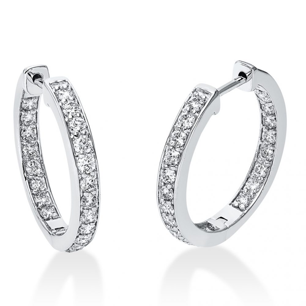 Whitegold Diamond Earrings