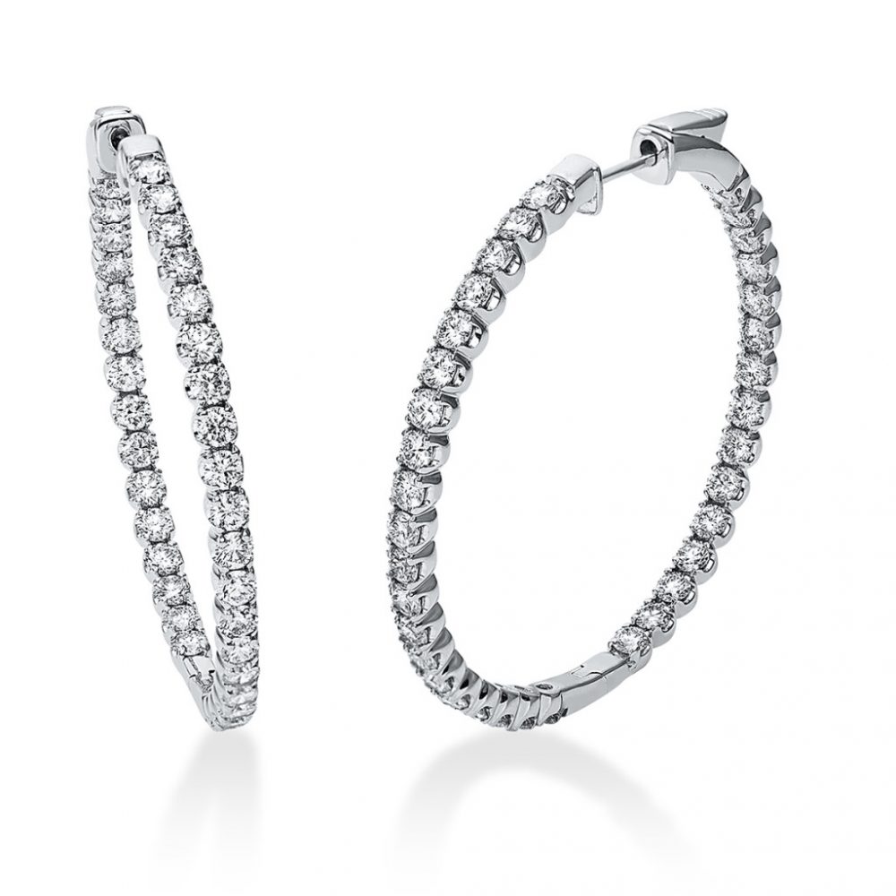 Whitegold Diamond Earrings