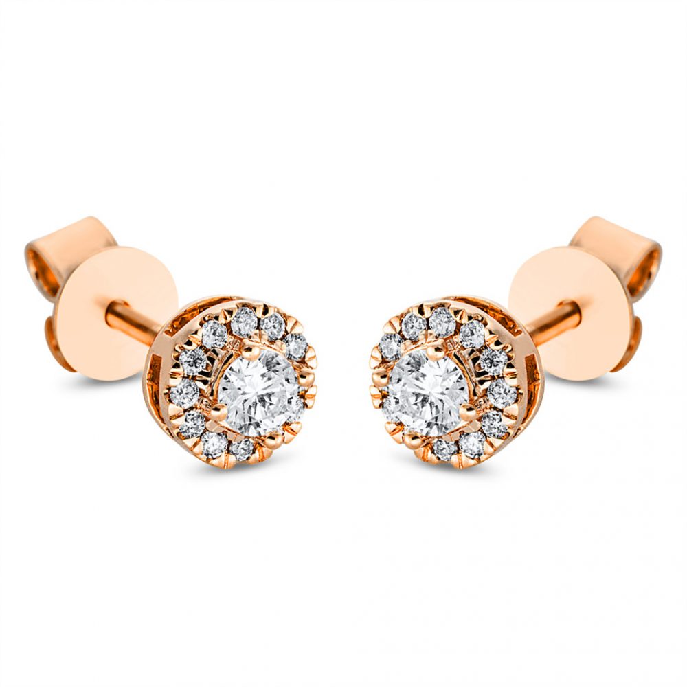 Redgold Diamond Earrings