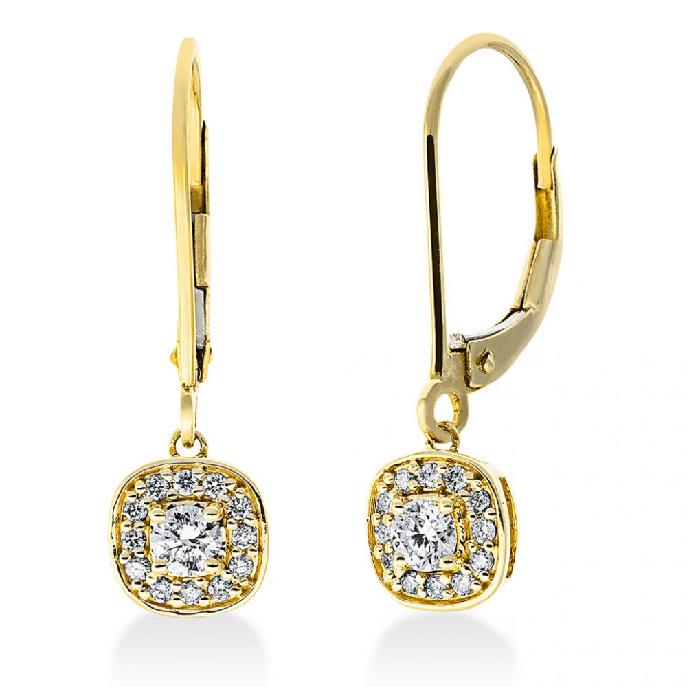 Yellowgold Diamond Earrings