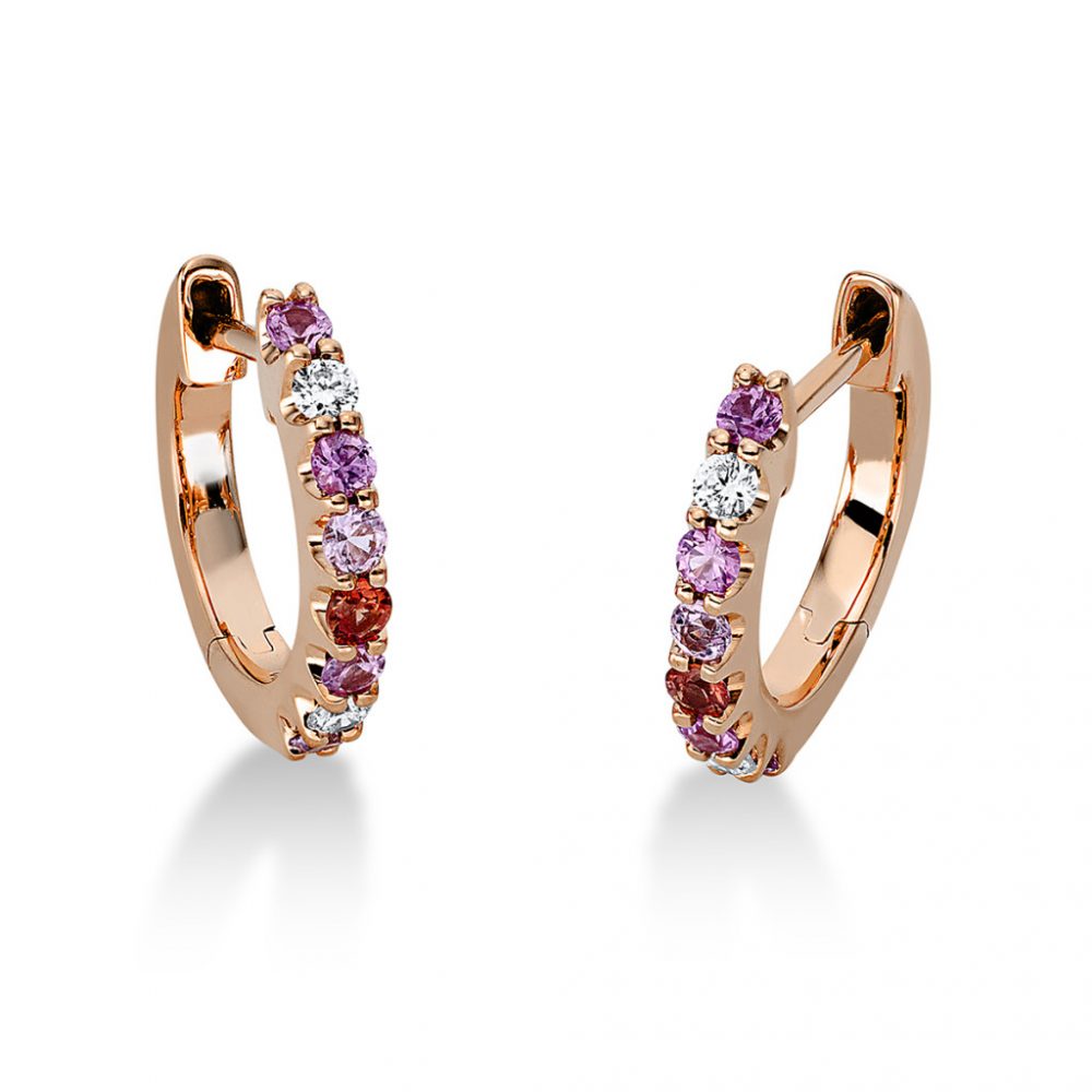 Redgold Sapphire Earrings