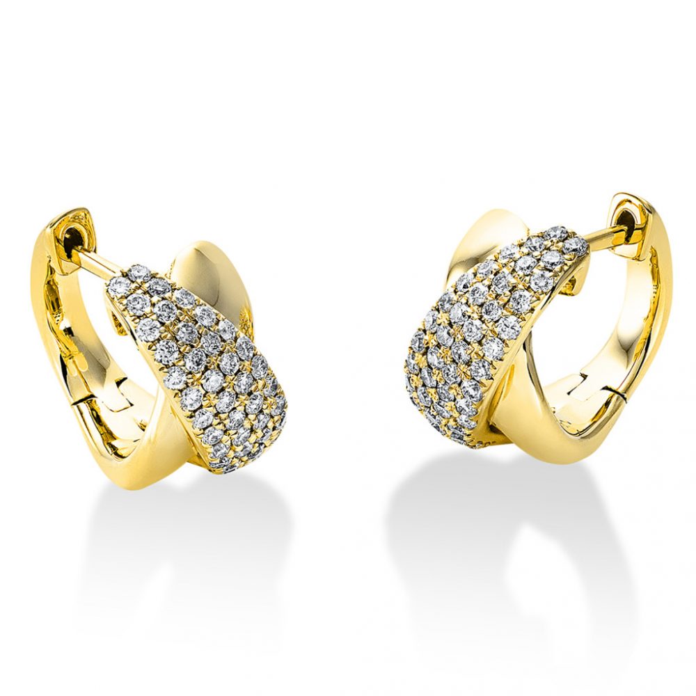 Yellowgold Diamond Earrings