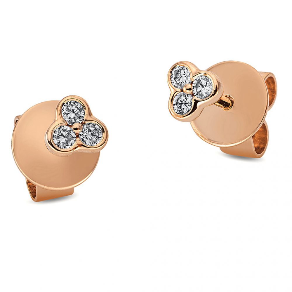 Redgold Diamond Earrings