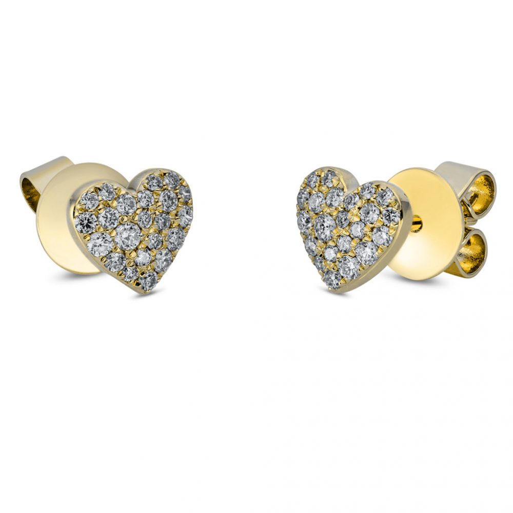 Yellowgold Diamond Earrings