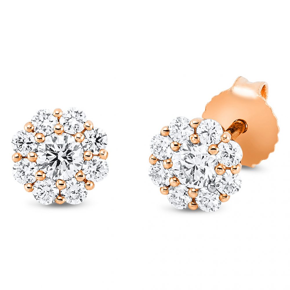 Redgold Diamond Earrings