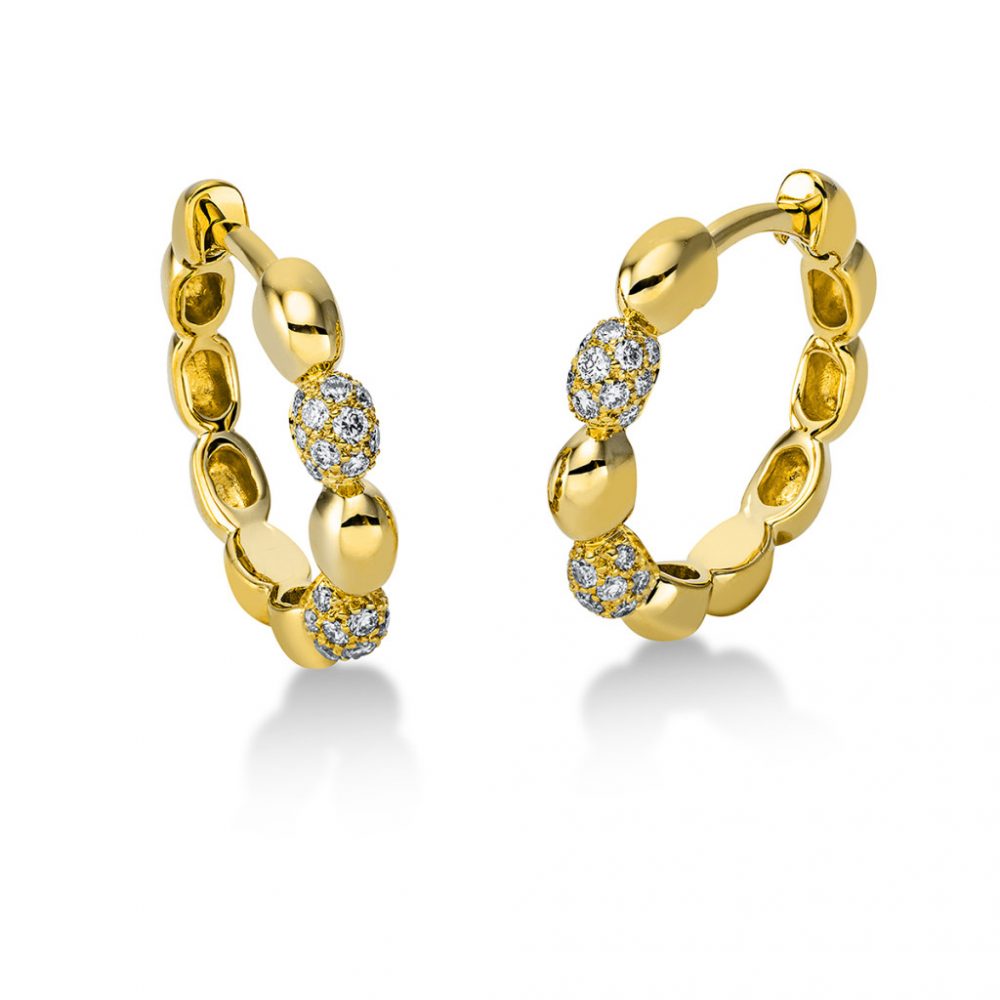 Yellowgold Diamond Earrings