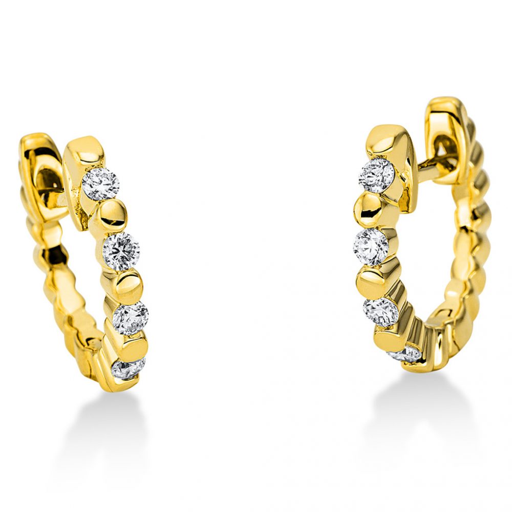 Yellowgold Diamond Earrings