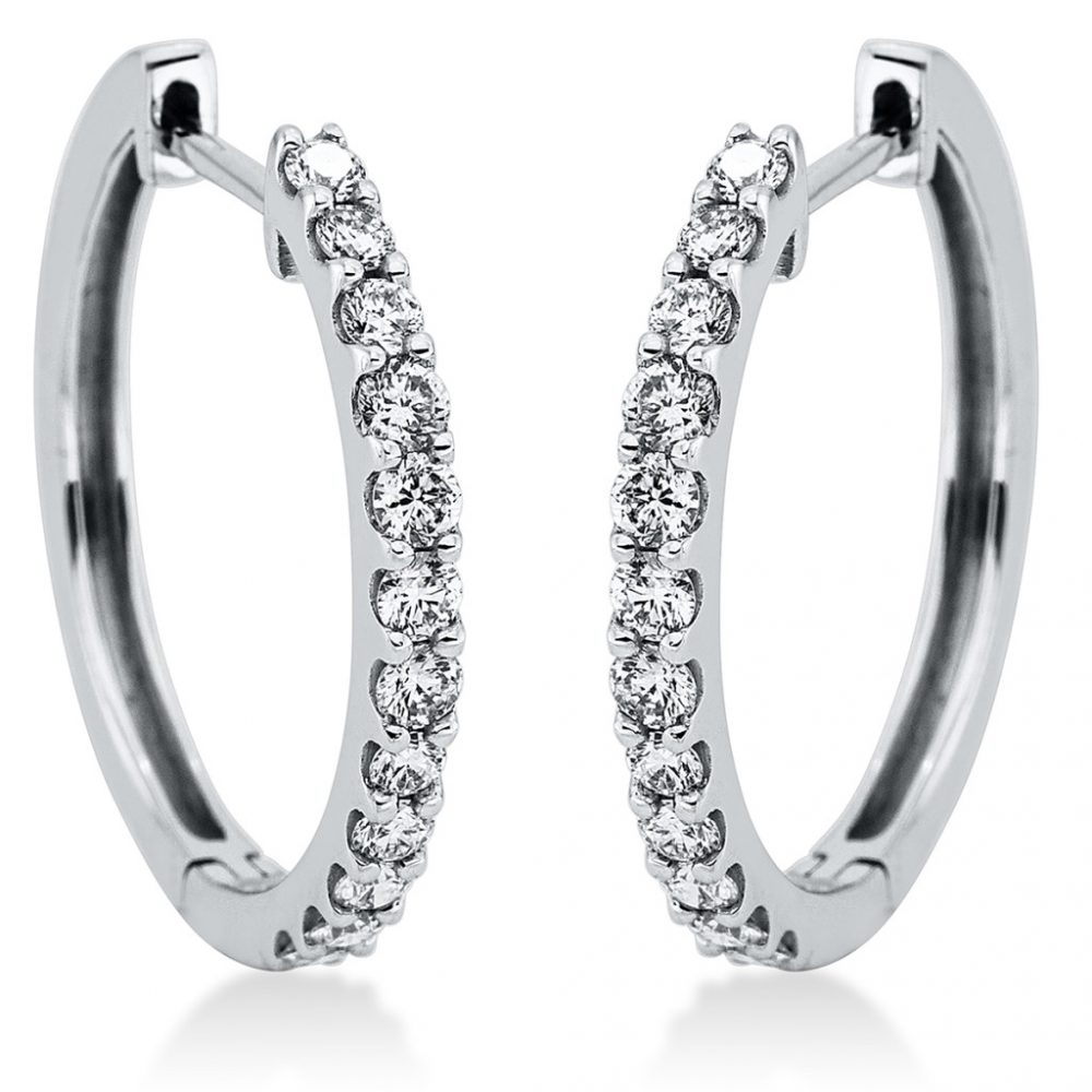 Whitegold Diamond Earrings