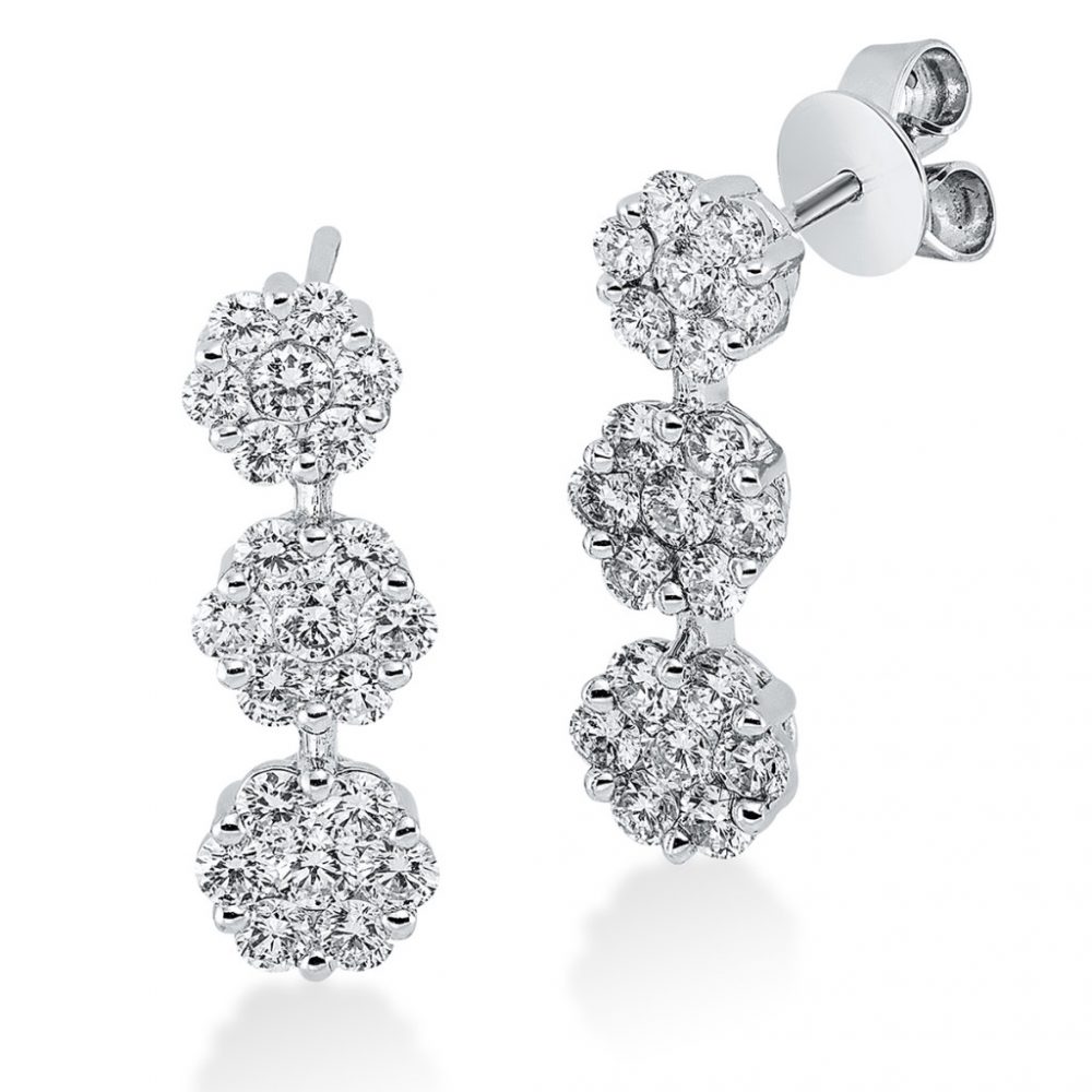 Whitegold Diamond Earrings