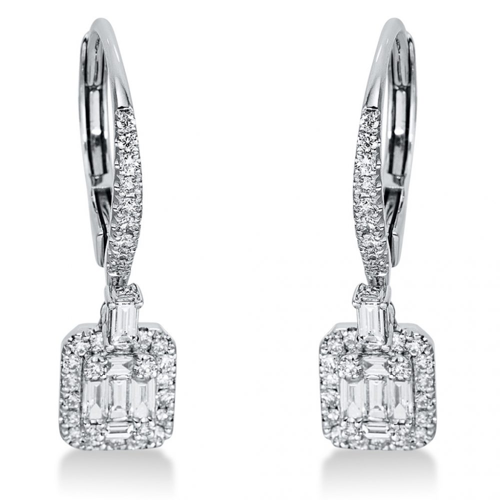 Whitegold Diamond Earrings