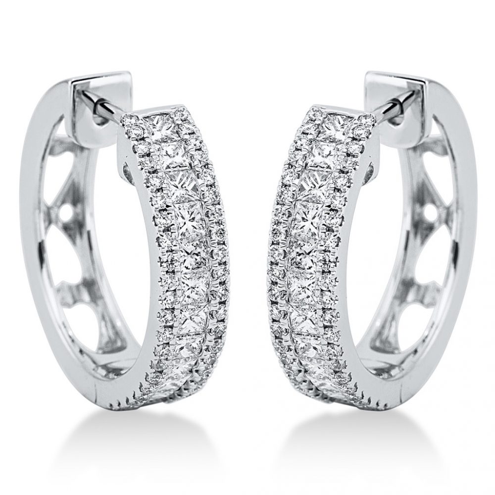 Whitegold Diamond Earrings