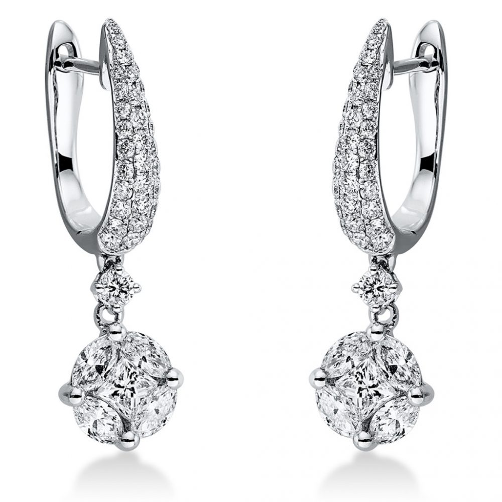 Whitegold Diamond Earrings