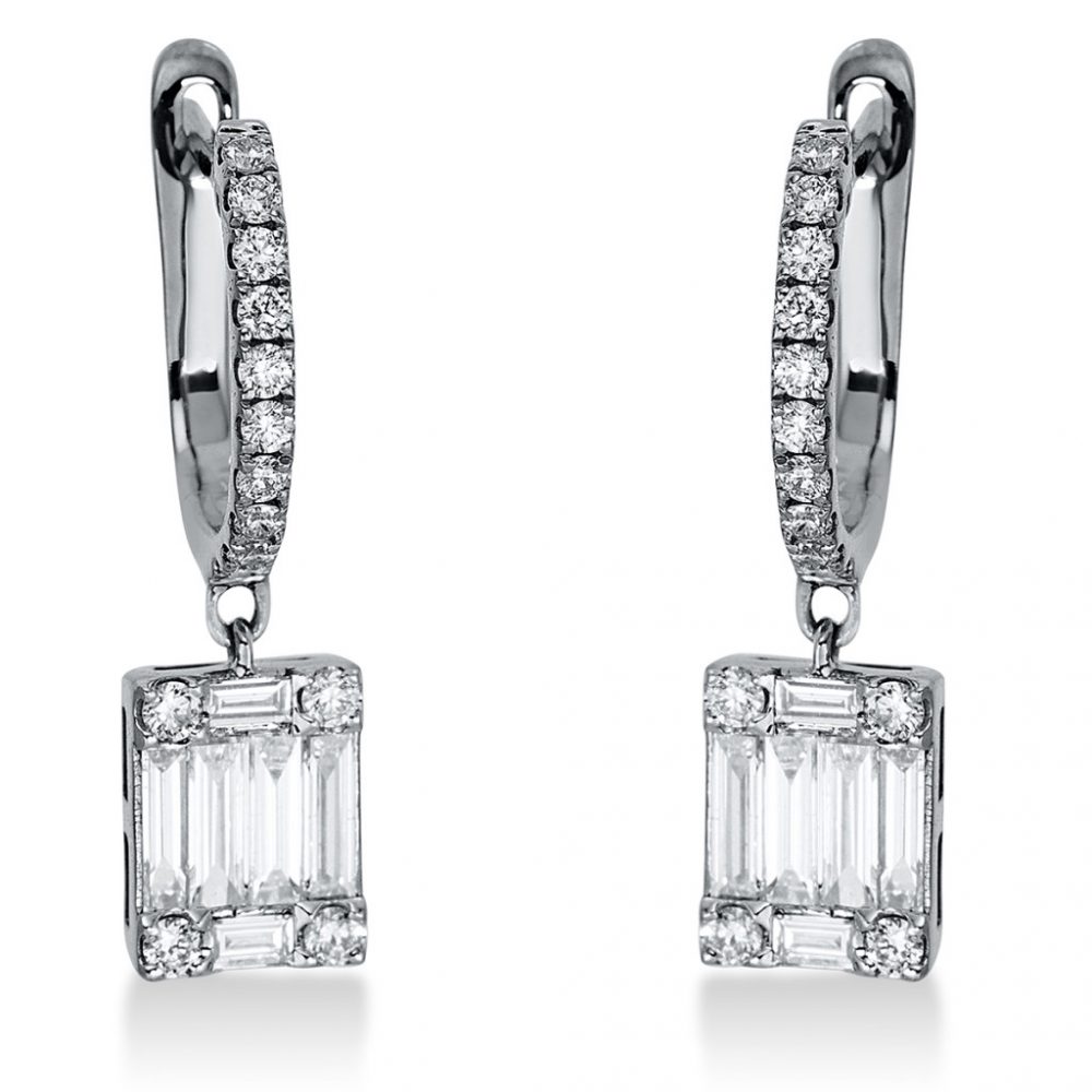 Whitegold Diamond Earrings