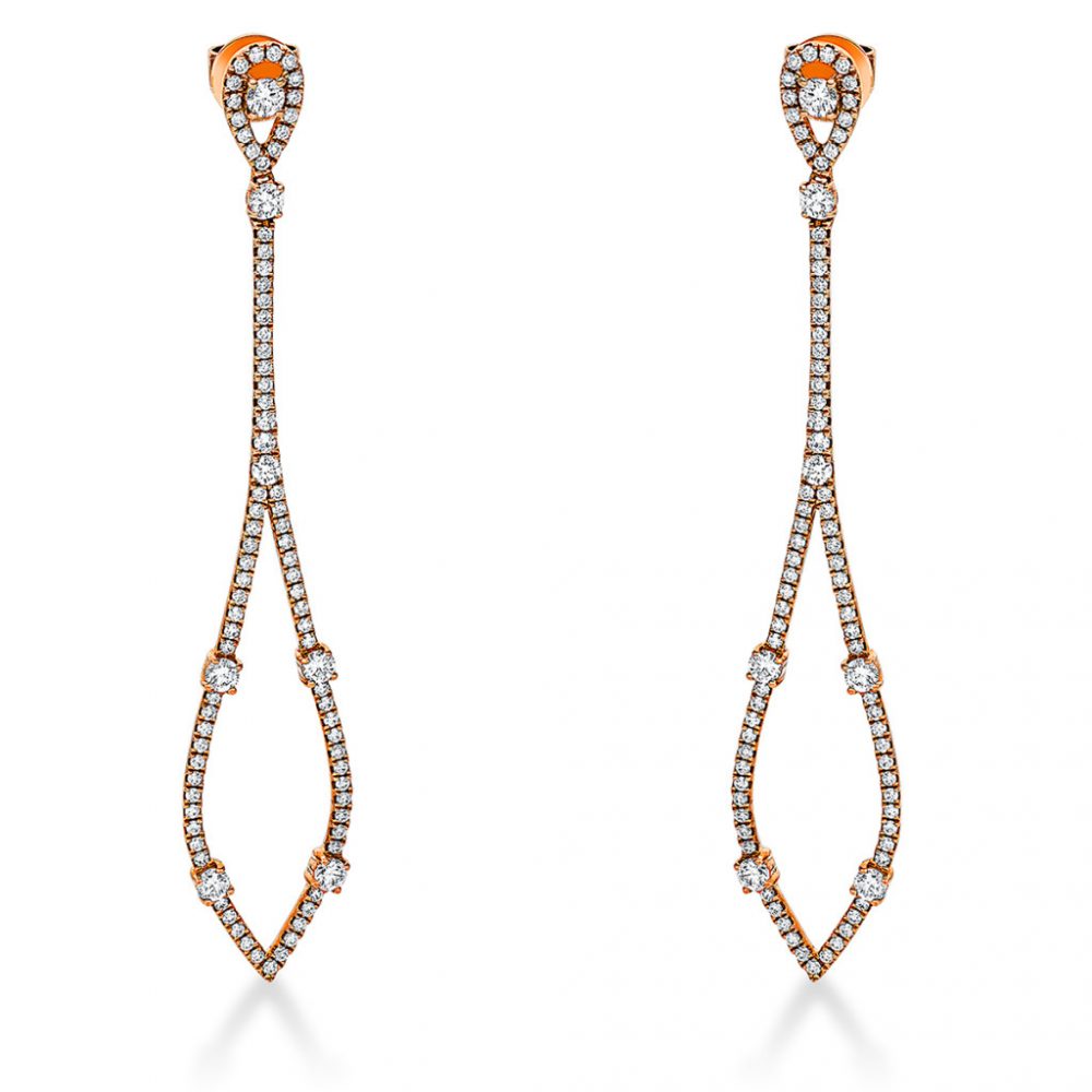 Redgold Diamond Earrings