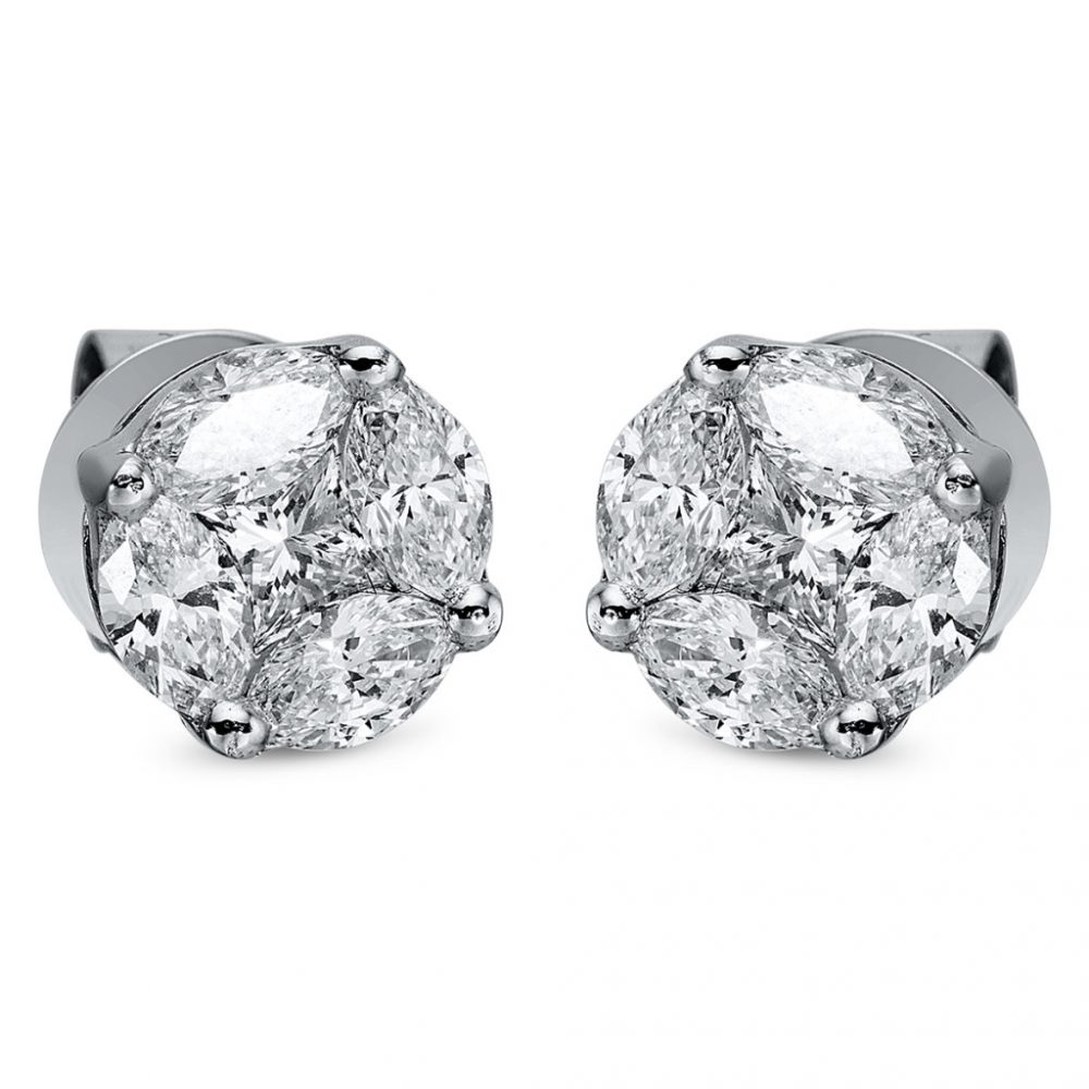 Whitegold Diamond Earrings