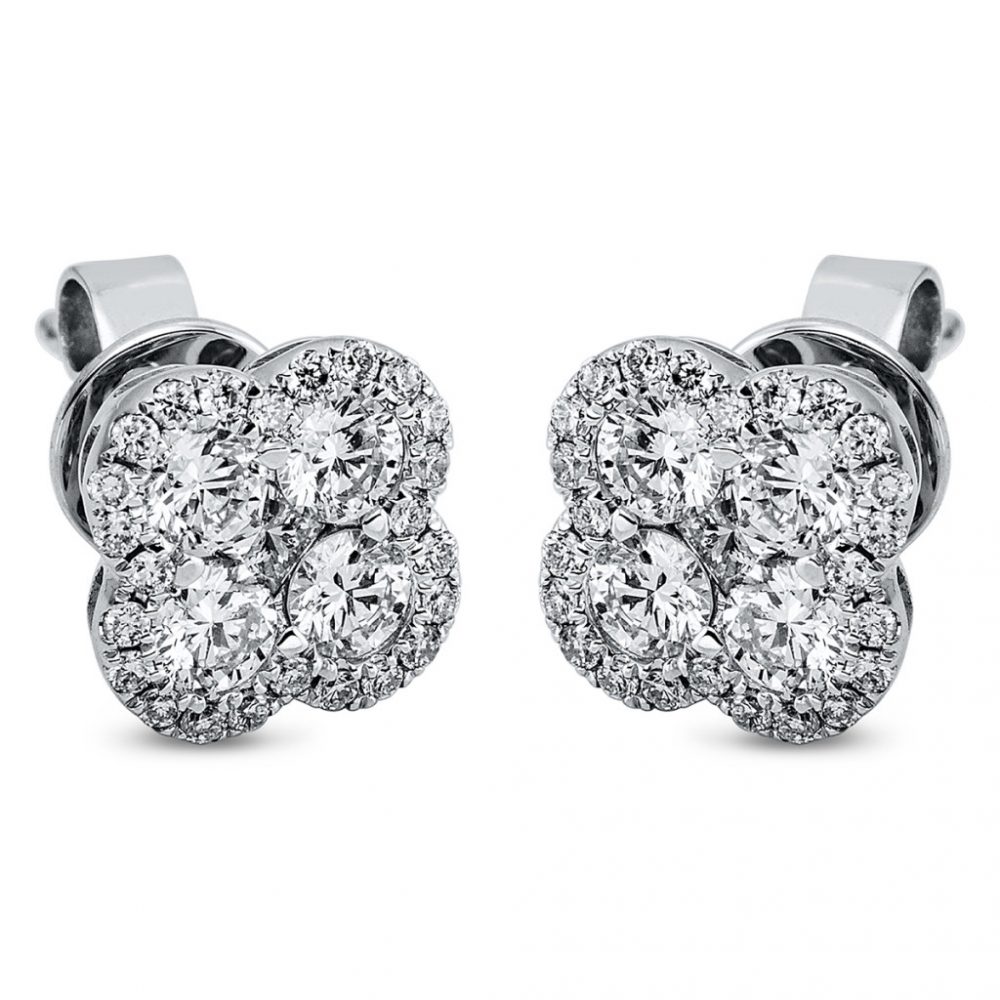 Whitegold Diamond Earrings