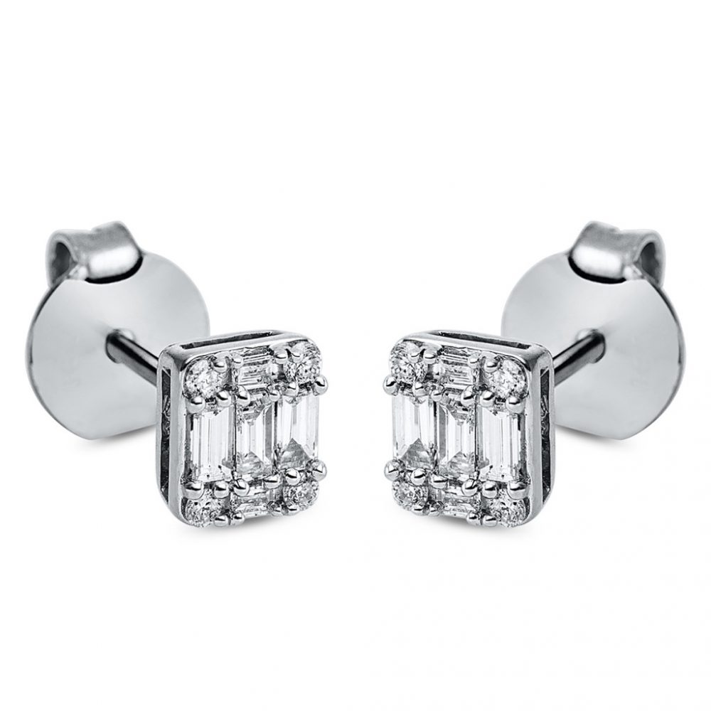 Whitegold Diamond Earrings