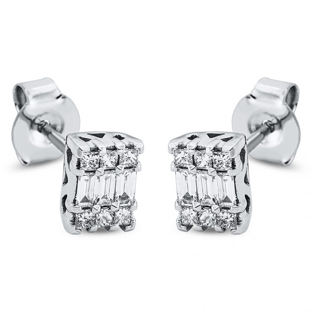 Whitegold Diamond Earrings