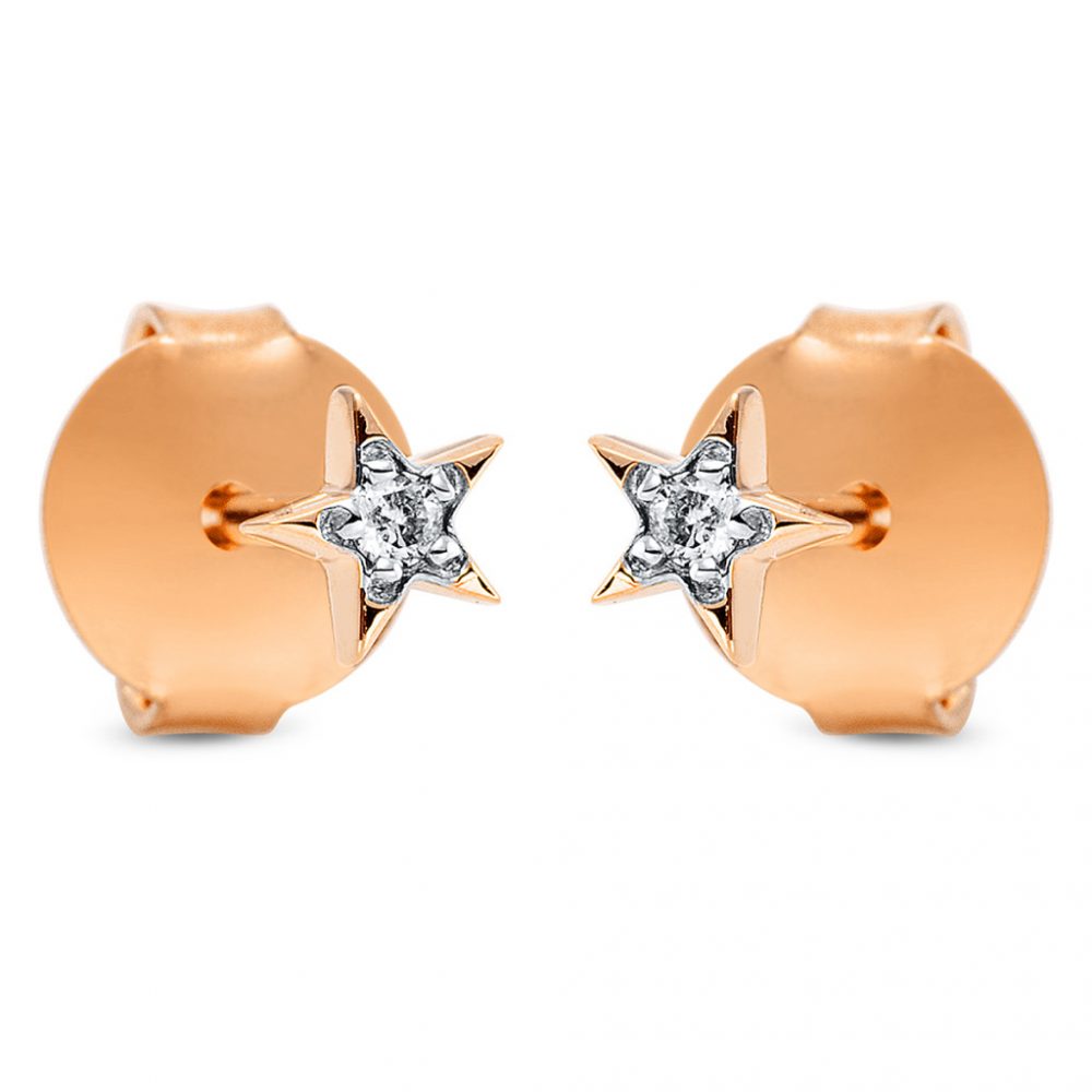 Redgold Diamond Earrings