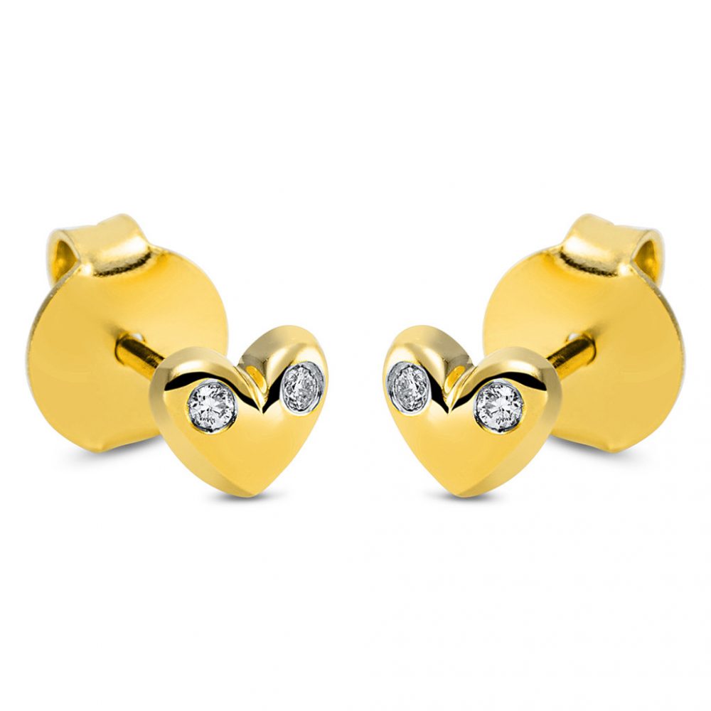 Yellowgold Diamond Earrings