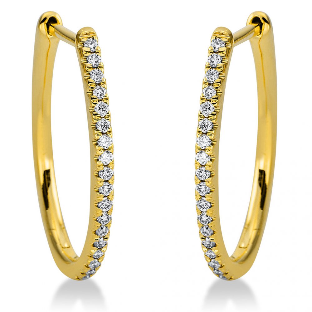 Yellowgold Diamond Earrings