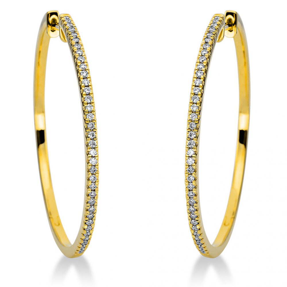 Yellowgold Diamond Earrings