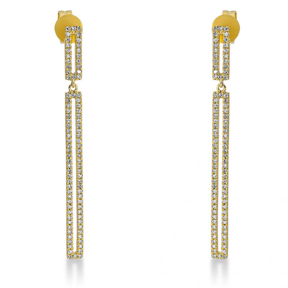 Yellowgold Diamond Earrings