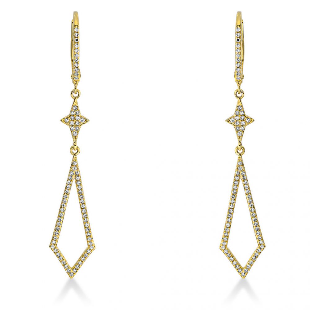 Yellowgold Diamond Earrings