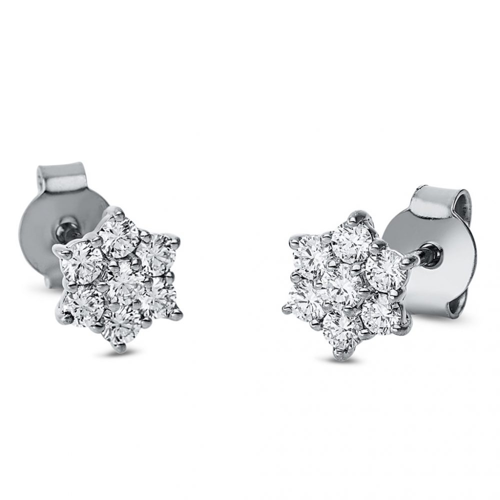 Whitegold Diamond Earrings