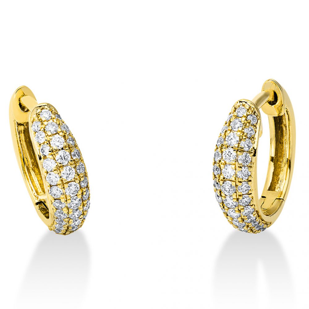 Yellowgold Diamond Earrings