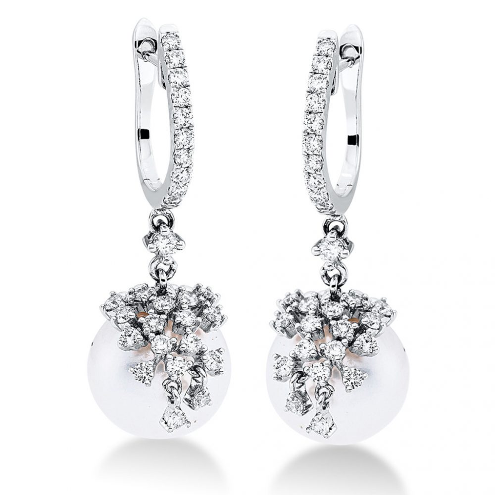 Whitegold Diamond Earrings