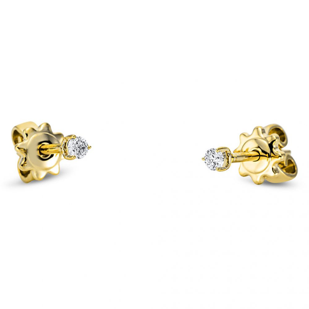 Yellowgold Diamond Earrings