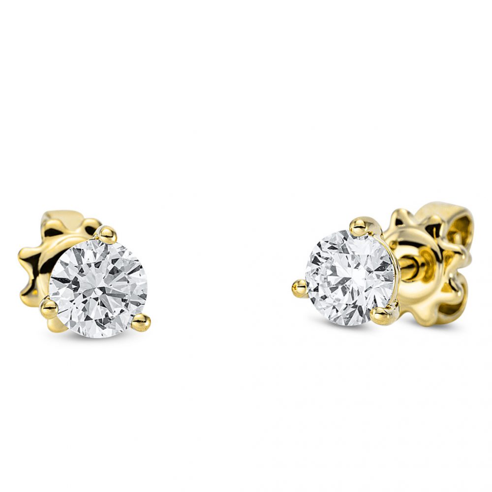 Yellowgold Diamond Earrings