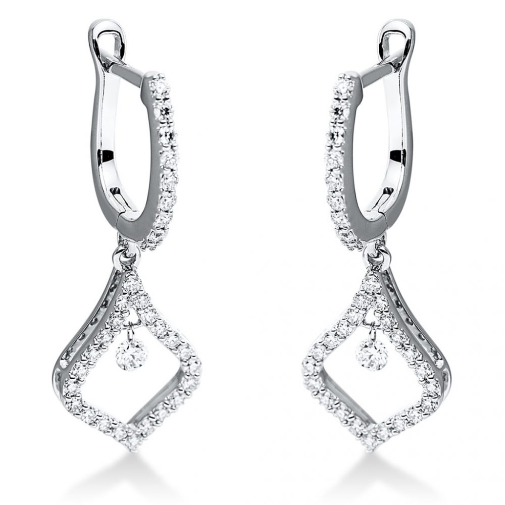 Whitegold Diamond Earrings