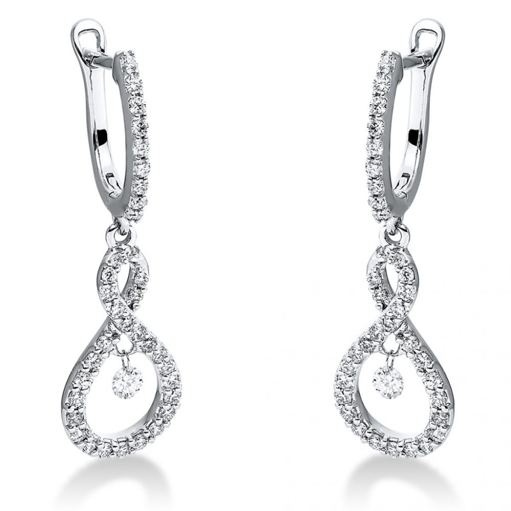 Whitegold Diamond Earrings