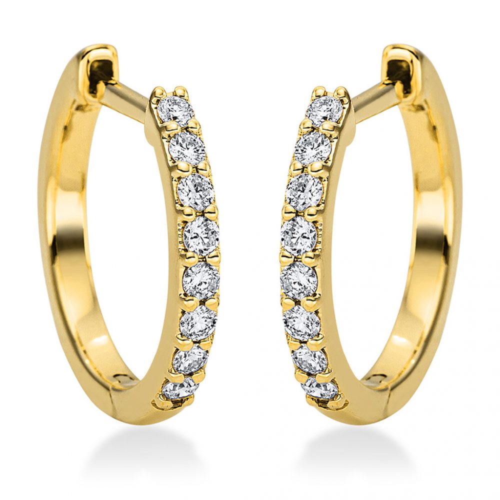 Yellowgold Diamond Earrings