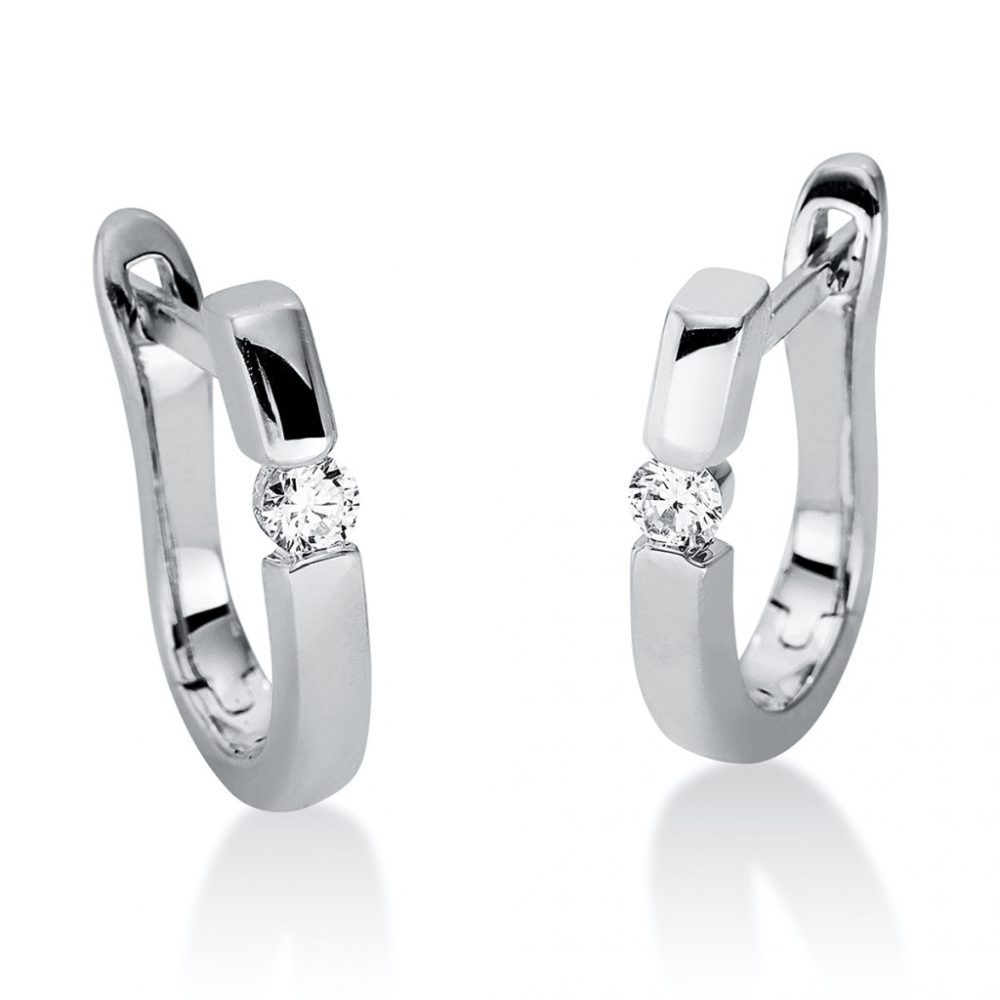 Whitegold Diamond Earrings