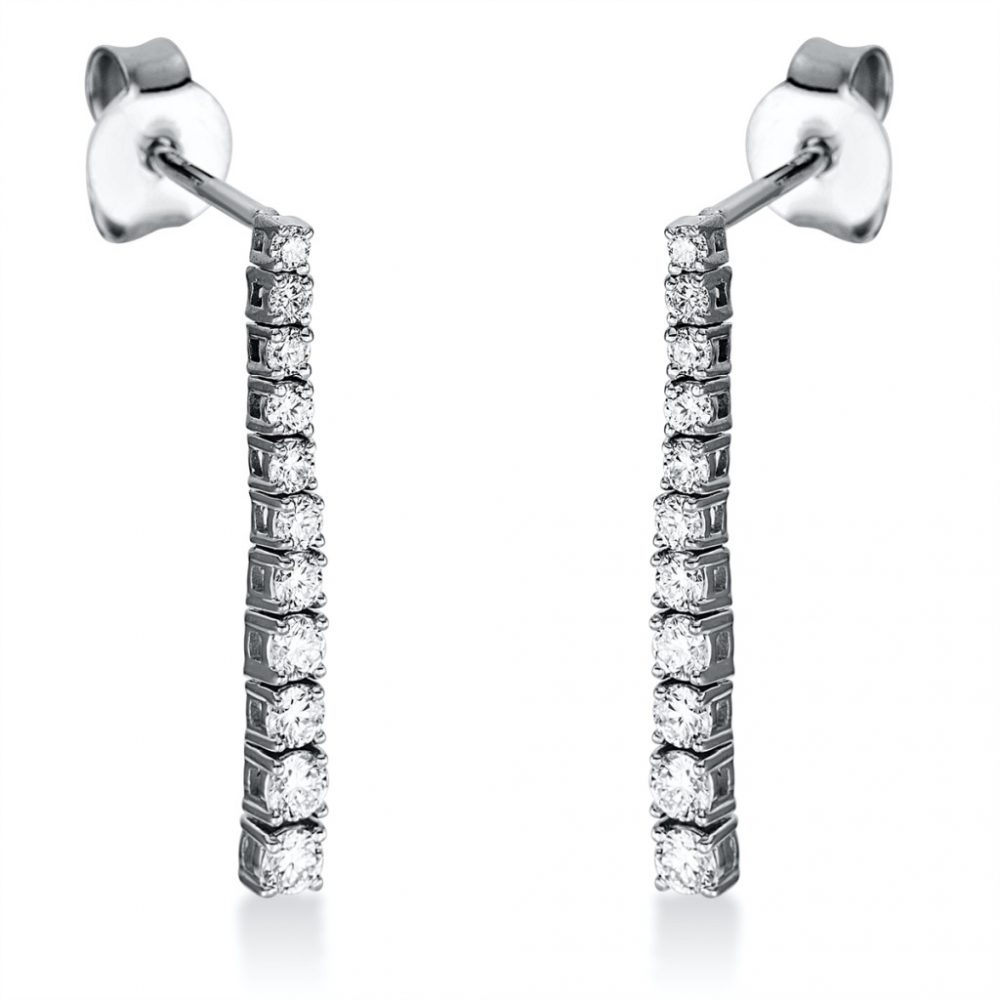 Whitegold Diamond Earrings