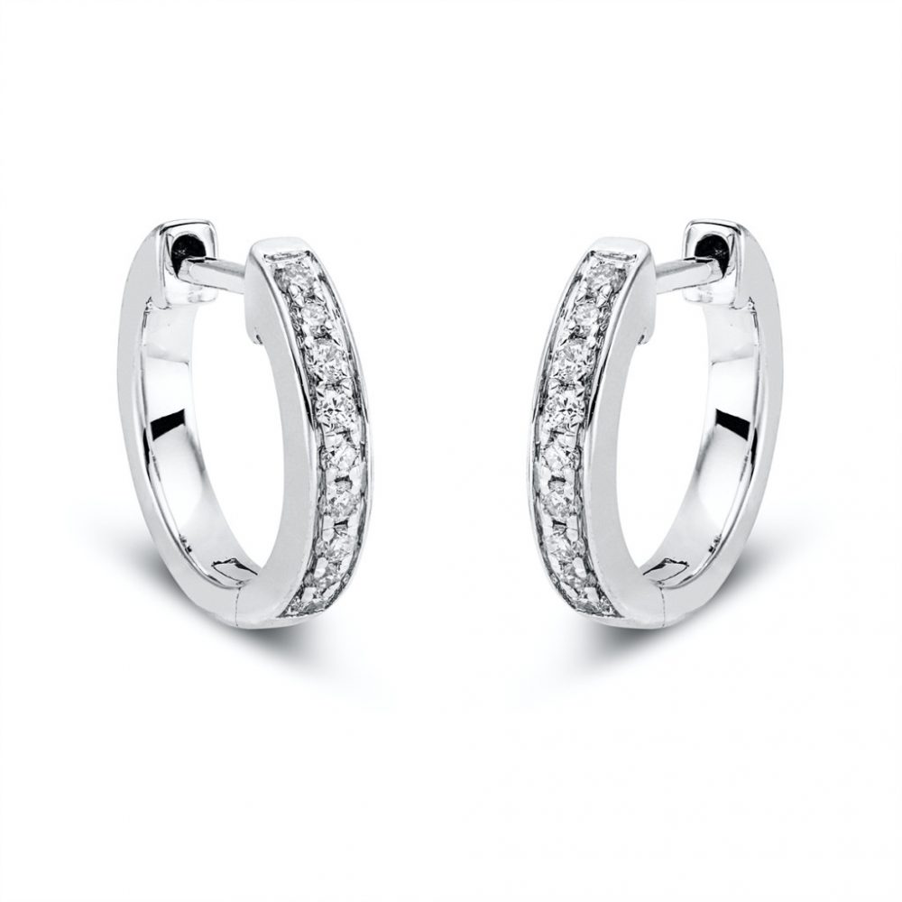 Whitegold Diamond Earrings