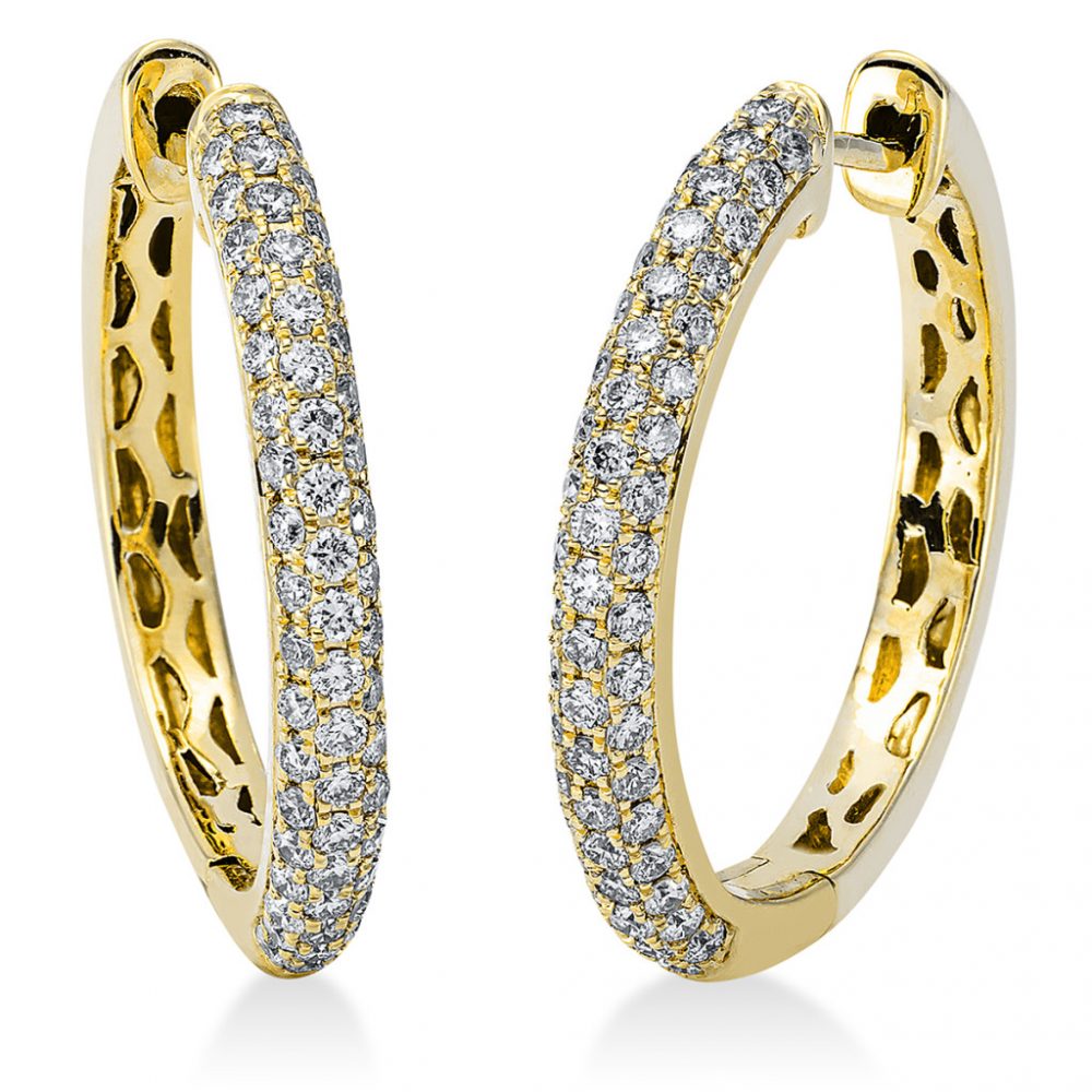 Yellowgold Diamond Earrings