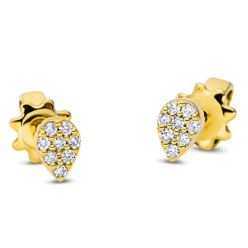 Yellowgold Diamond Earrings