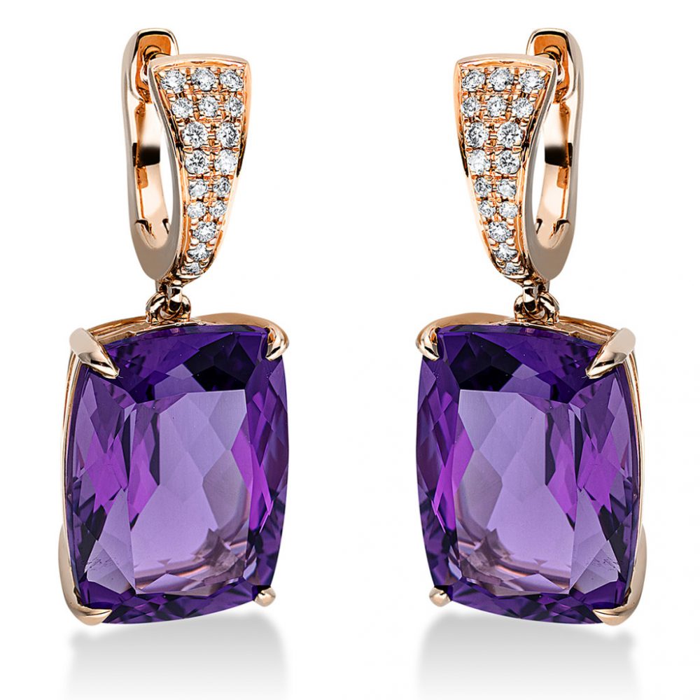 Redgold Amethyst Earrings