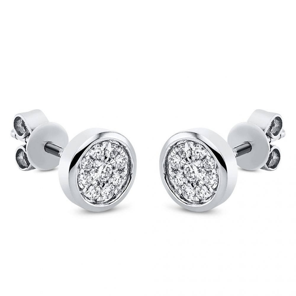 Whitegold Diamond Earrings