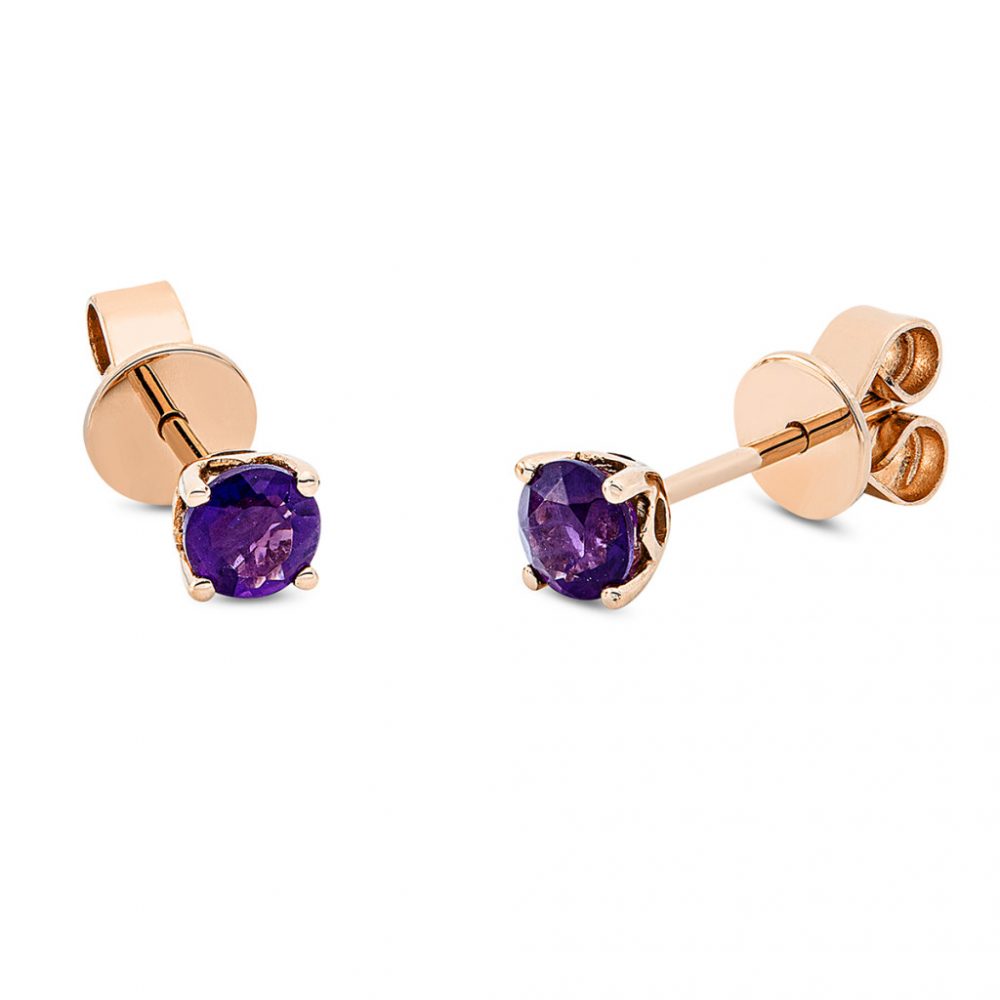 Redgold Amethyst Earrings