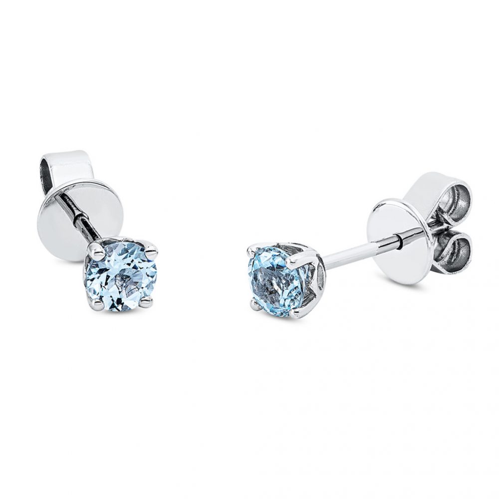 Whitegold Topaz Earrings