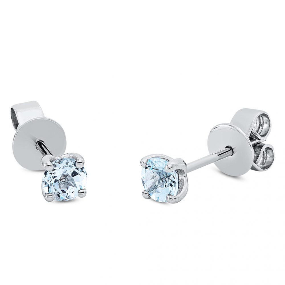 Whitegold Topaz Earrings