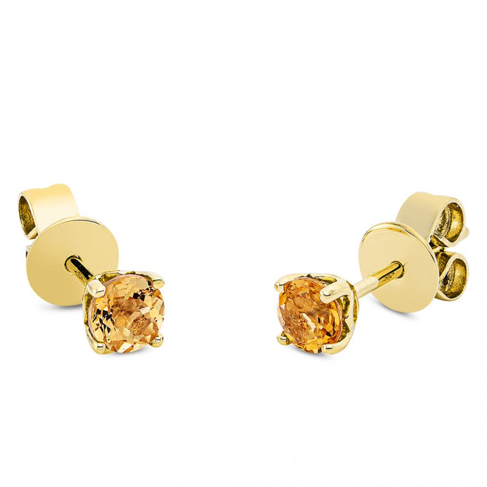 Yellowgold Citrine Earrings